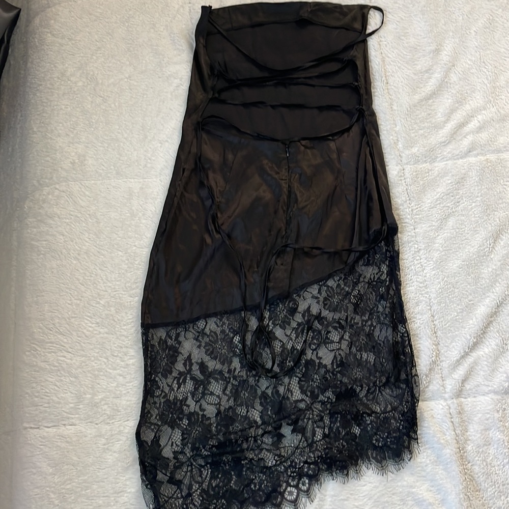 Black Backless Dress Size M,L